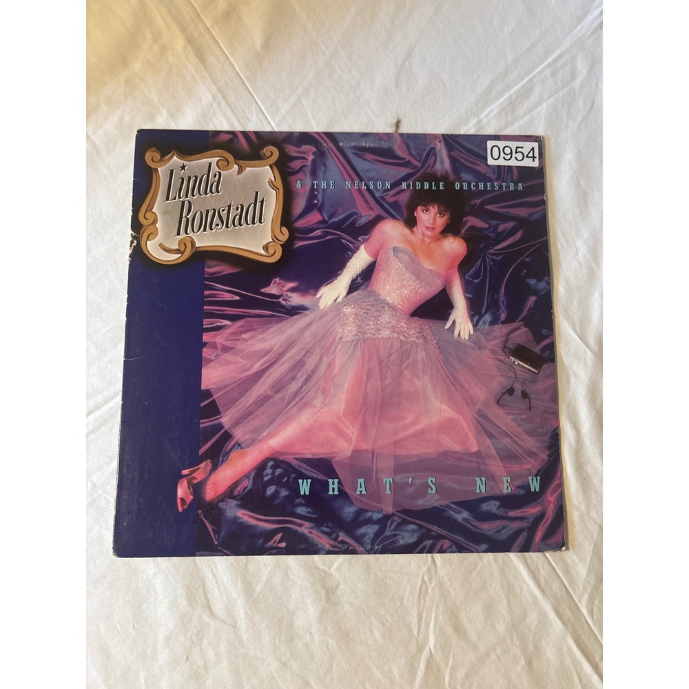 Linda Ronstadt What's New Vinyl LP 12" Black Good Jazz Pop 1983 0954